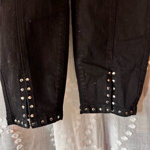 Torrid Bombshell Skinny Black Studded Bottom Women Jeans